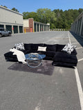 Black U-Shape Sectional, photo 1