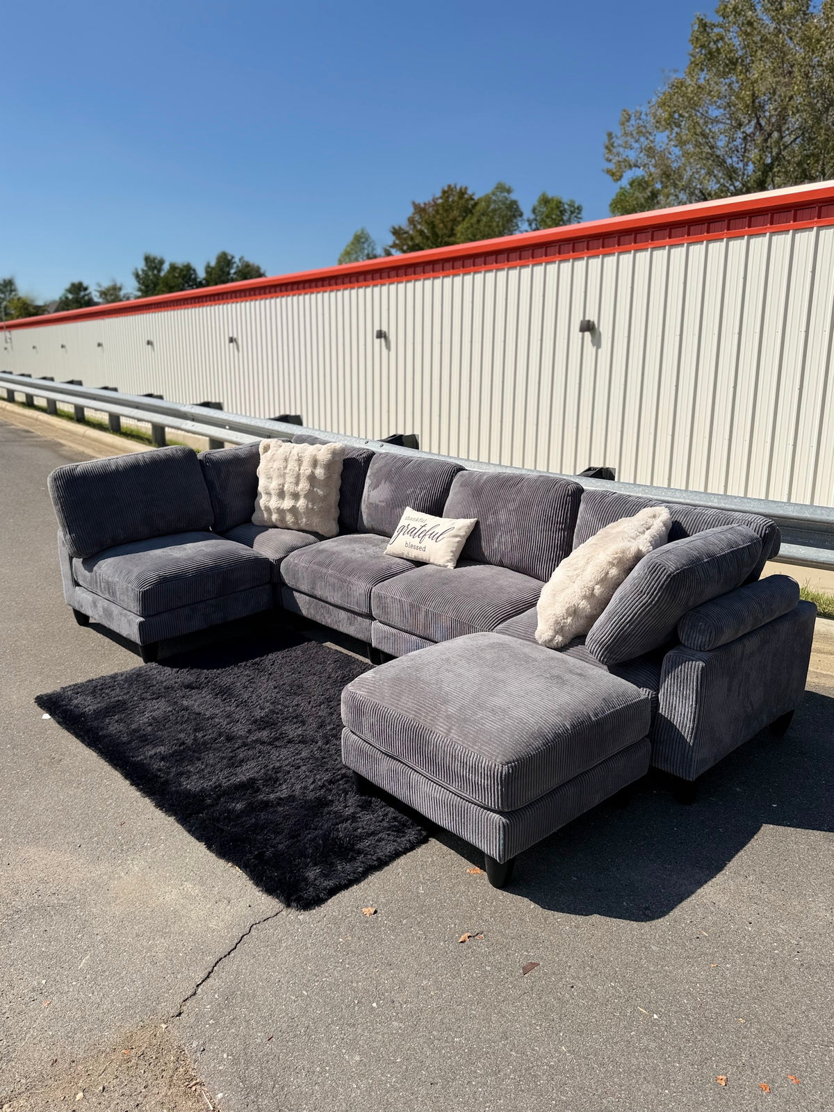 Modular Corduroy Sectional, photo 7