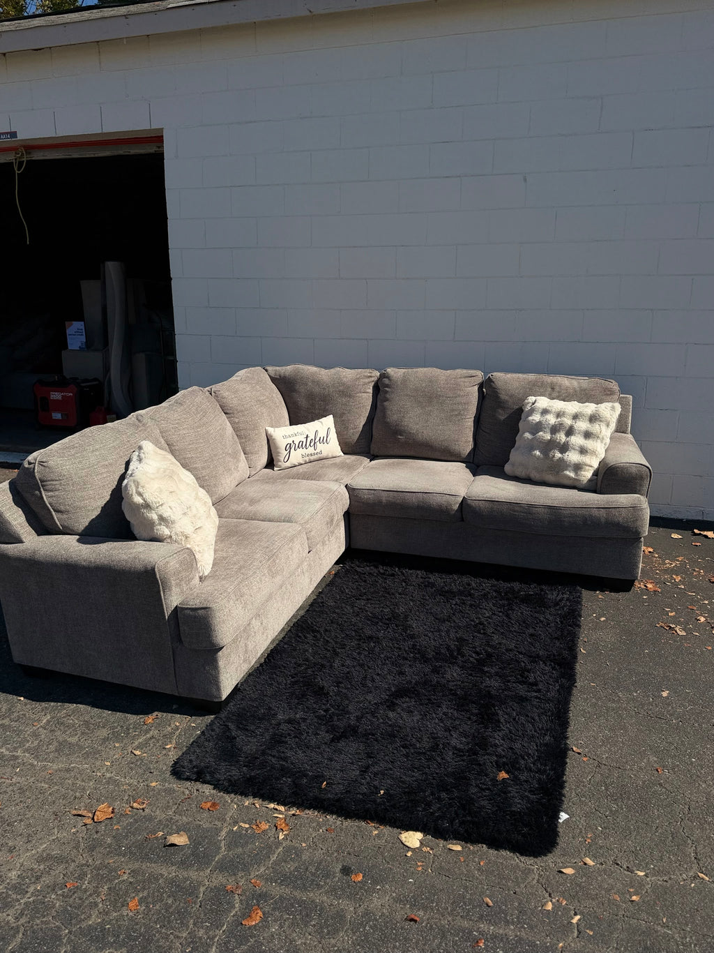 Light Grey L-Shape Sectional, photo 5