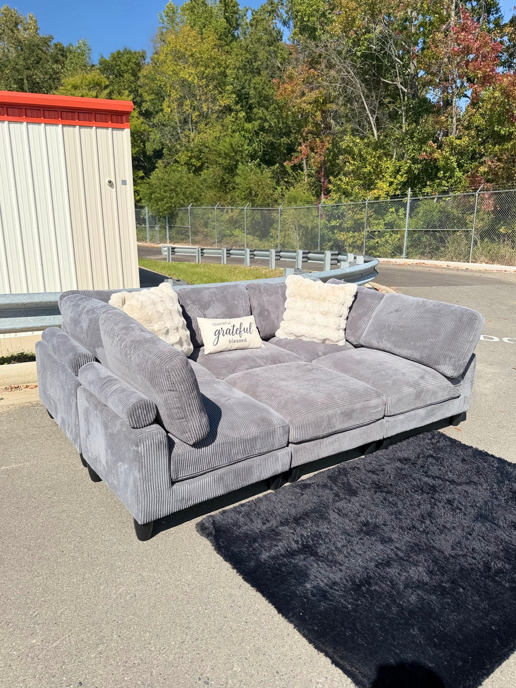Modular Corduroy Sectional, photo 1