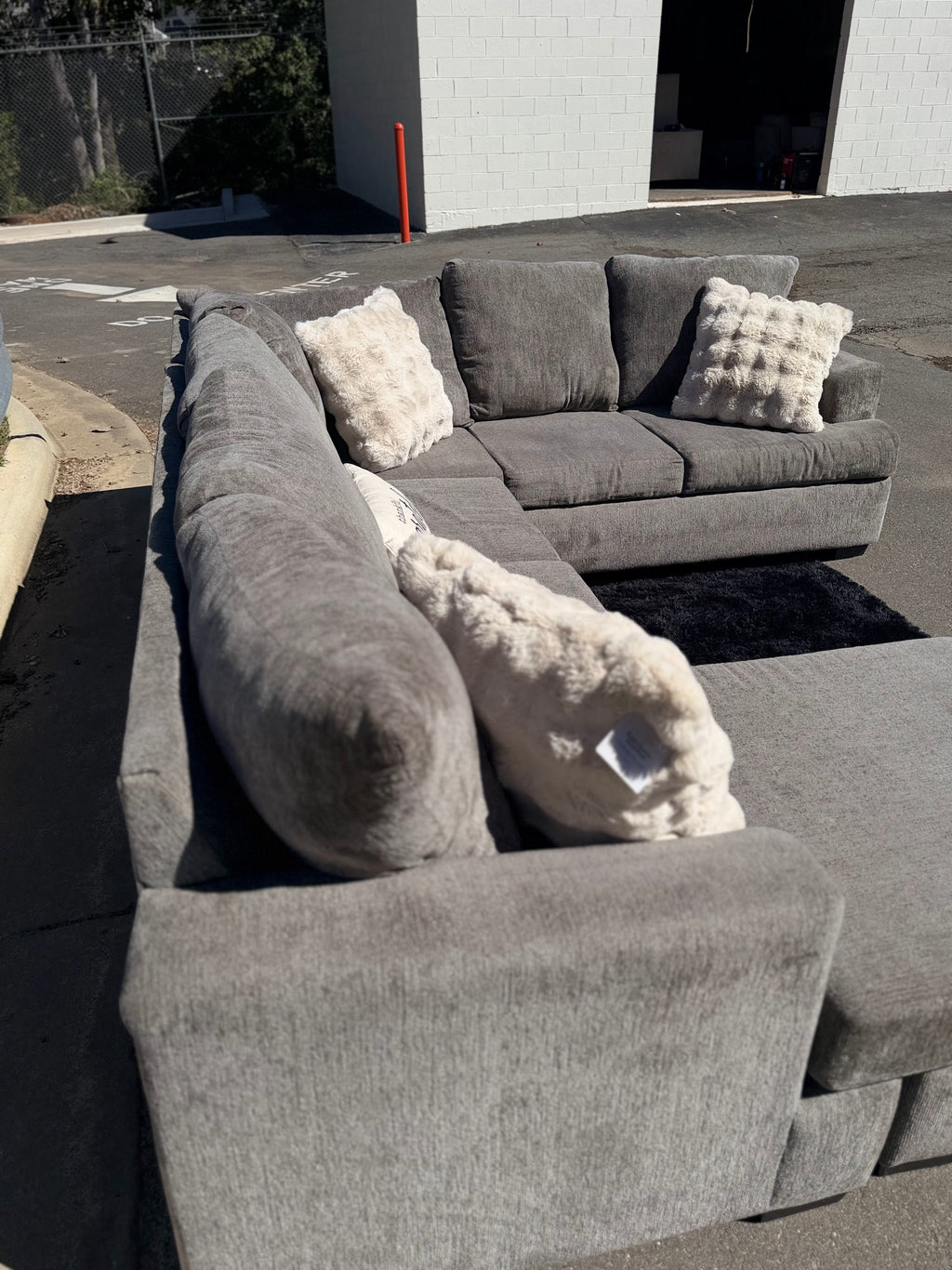 Grey Reversible-Chaise U-Shape Sectional, photo 5