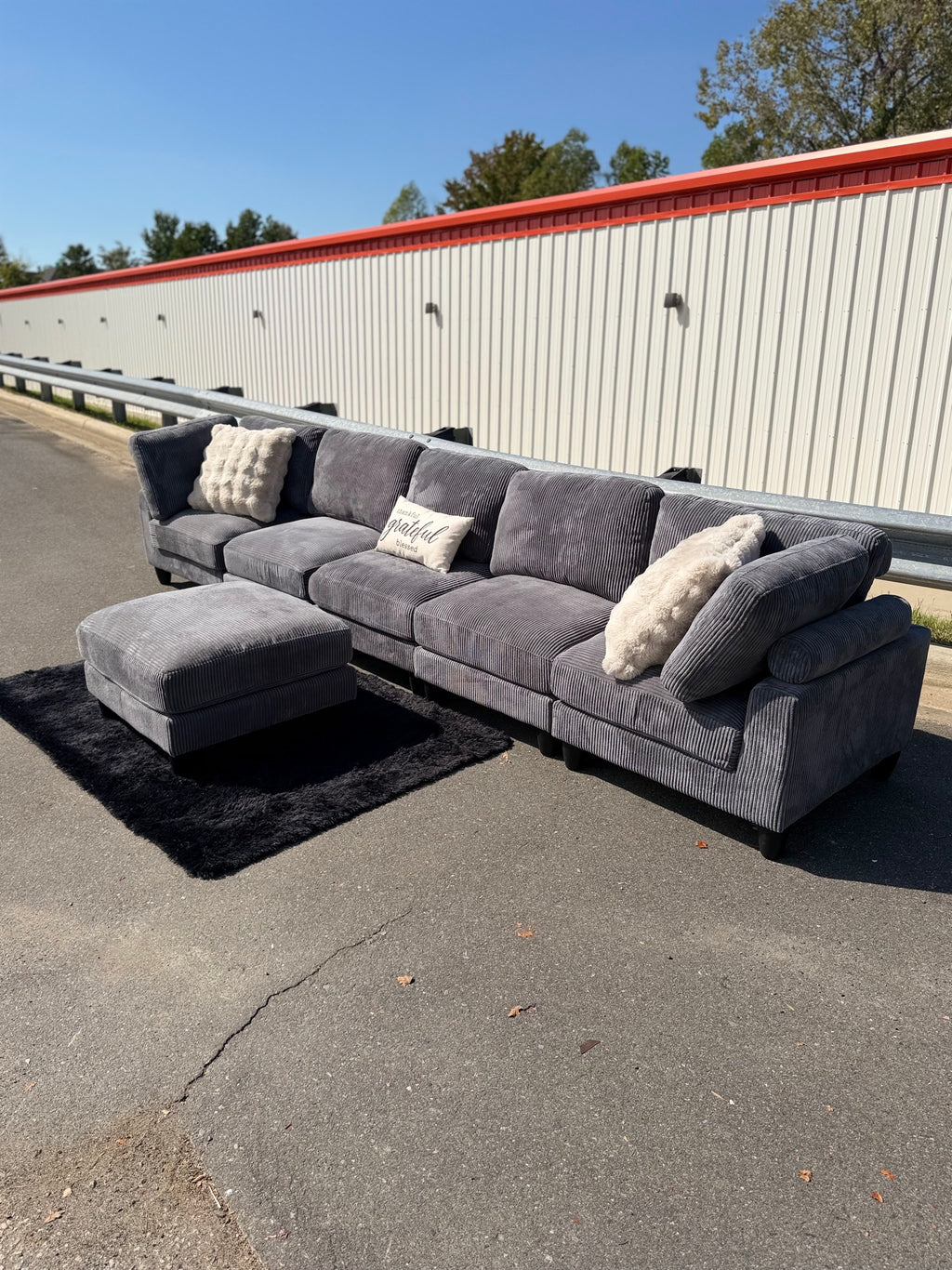 Modular Corduroy Sectional, photo 4