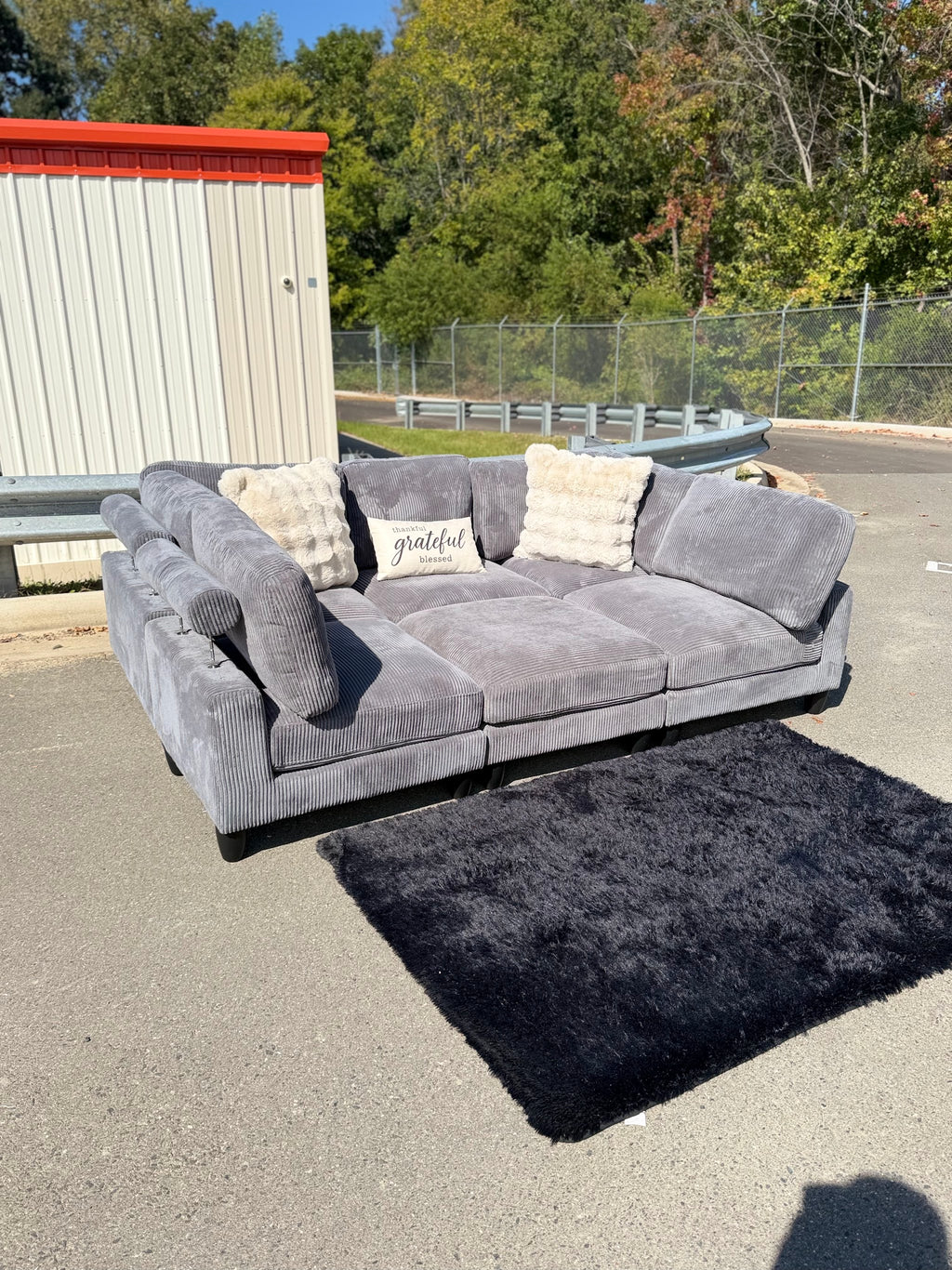 Modular Corduroy Sectional, photo 3