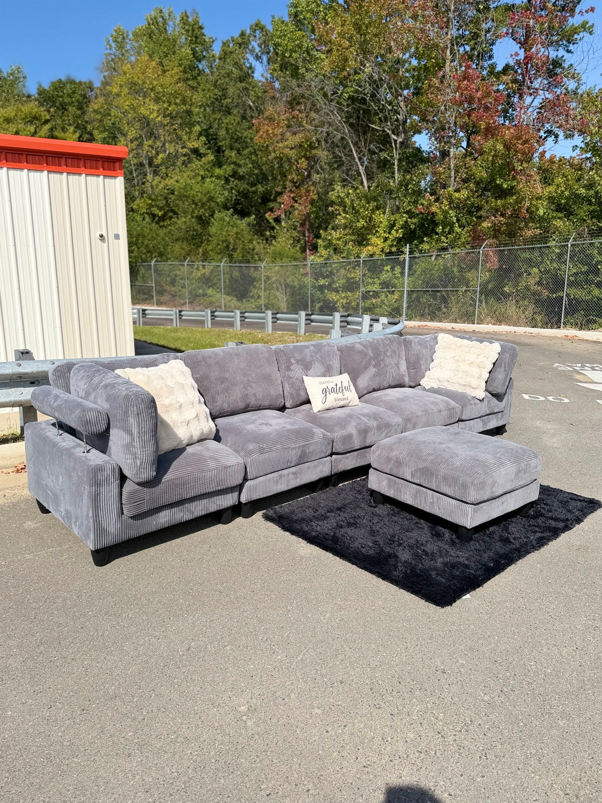 Modular Corduroy Sectional, photo 9