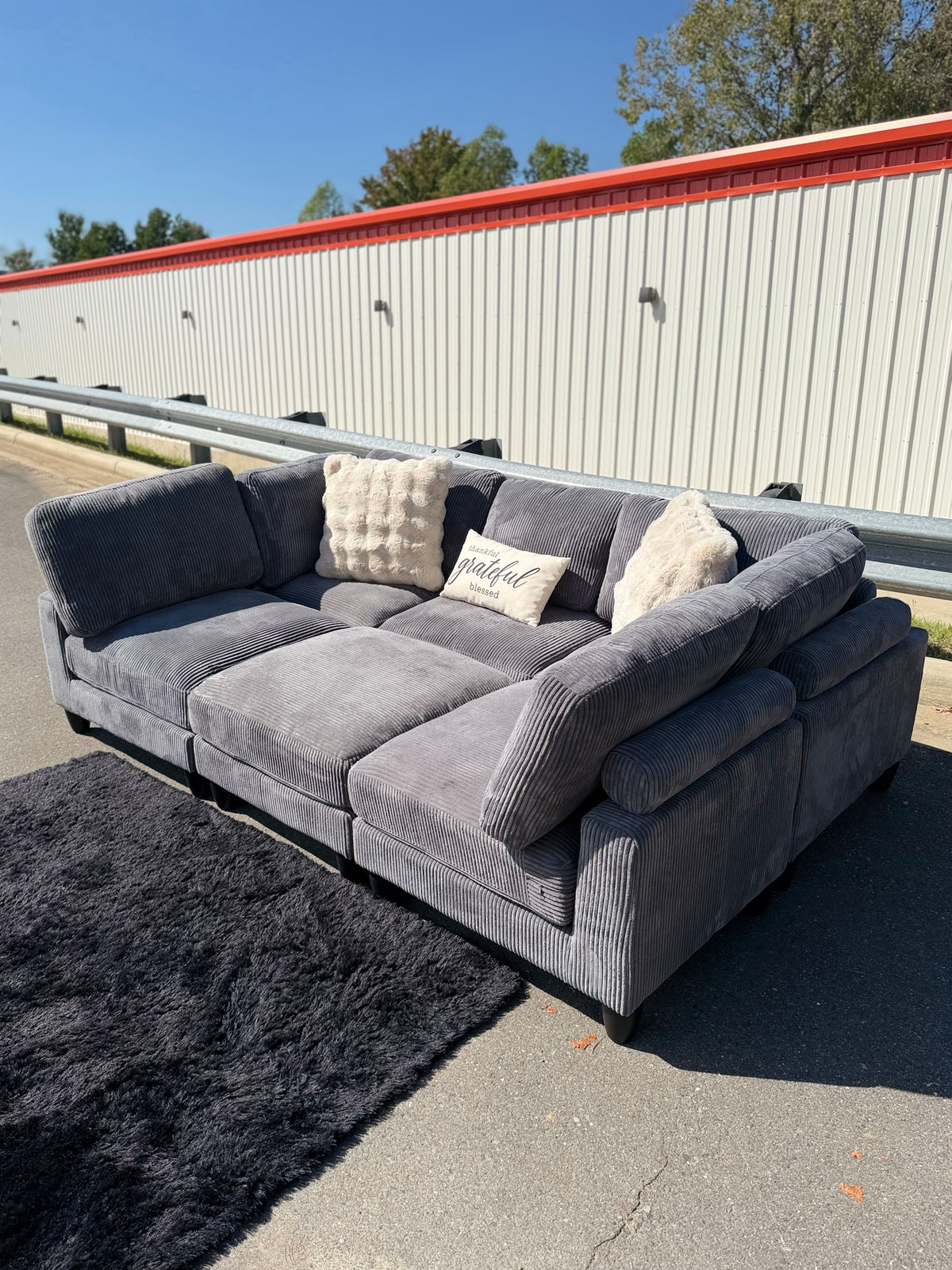 Modular Corduroy Sectional, photo 6