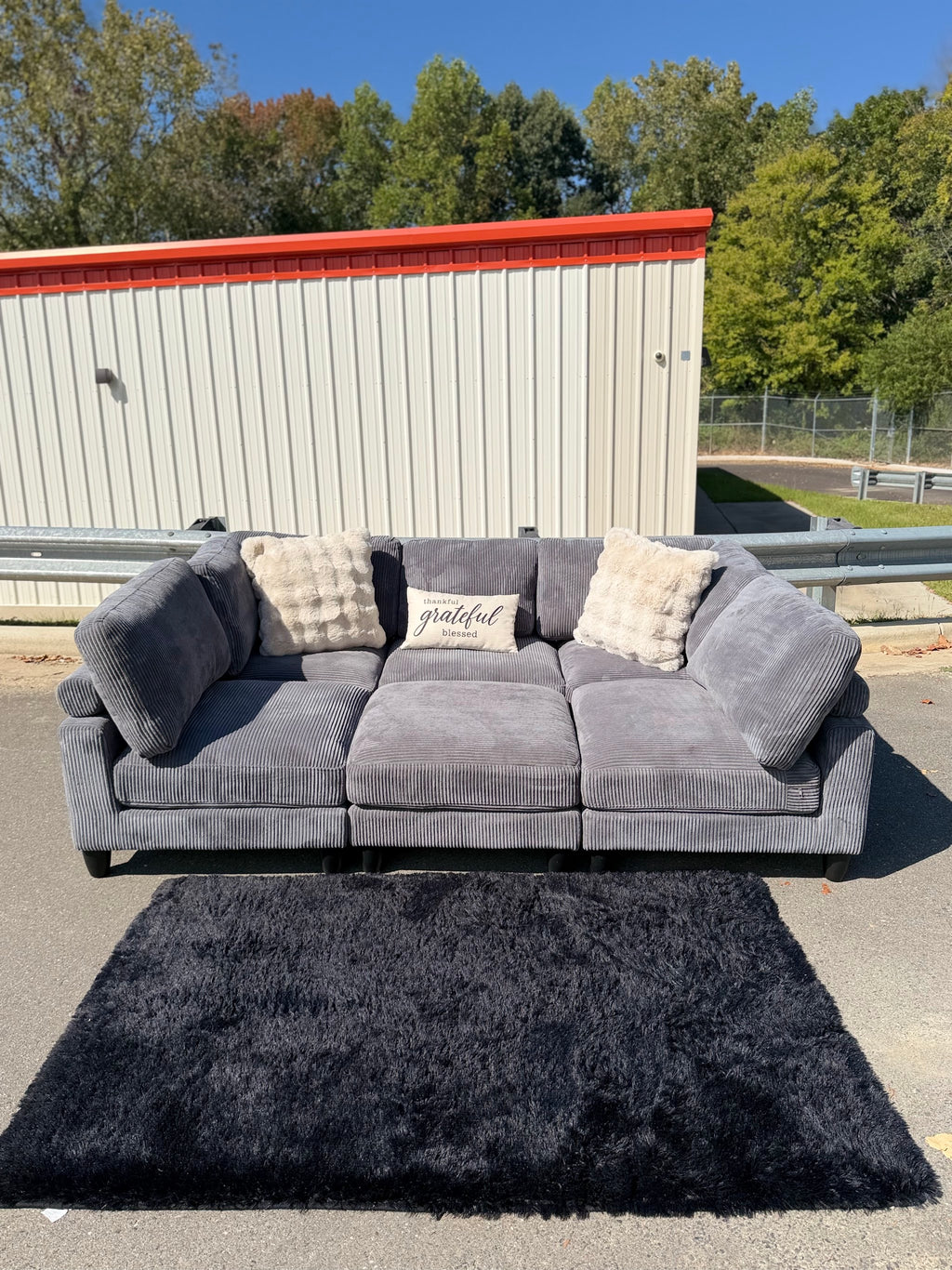 Modular Corduroy Sectional, photo 2