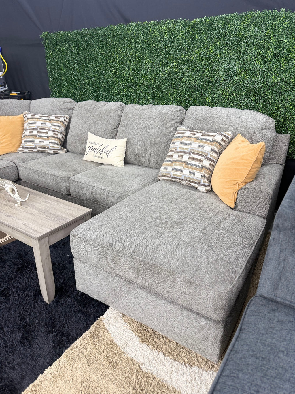 Ashley Ophannon sectional, left chaise, chaise view