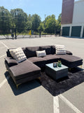 Dark Grey Double-Chaise Sectional, photo 1