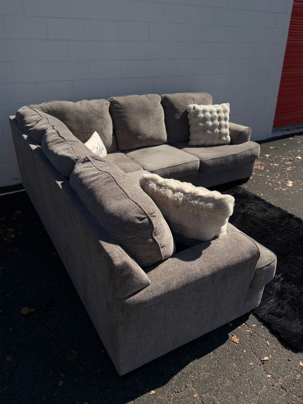 Light Grey L-Shape Sectional, photo 6