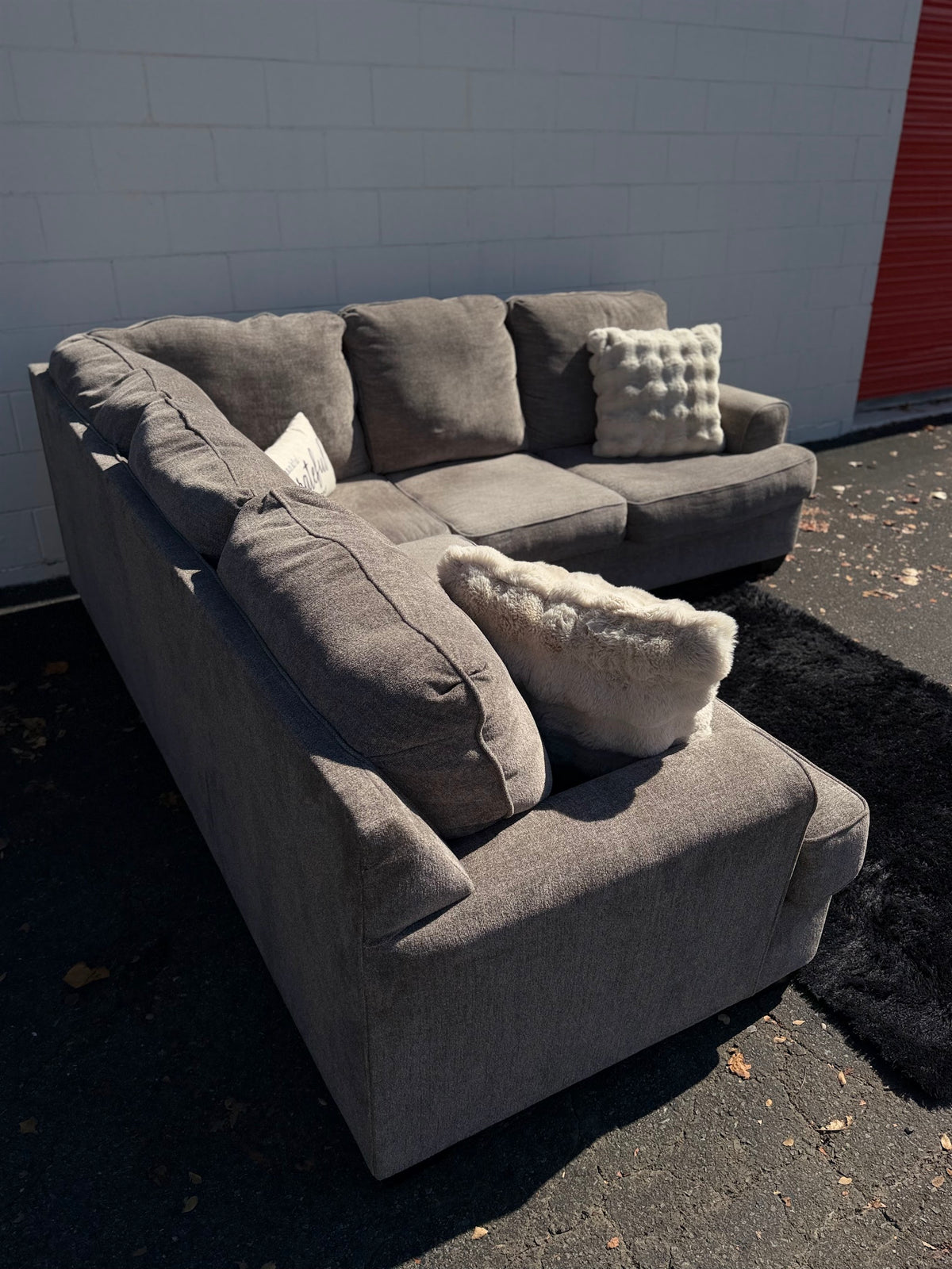 Light Grey L-Shape Sectional, photo 6