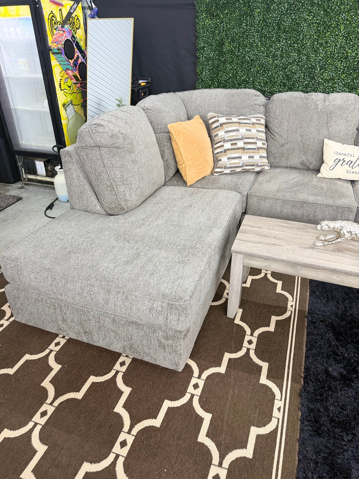 Ashley Ophannon sectional, left chaise, sofa view