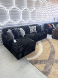 Ashley Midnight Madness Corduroy Sectional